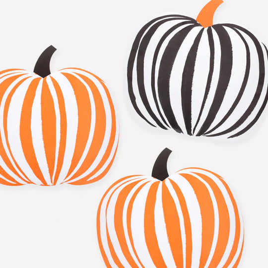 Stripe Pumpkin Placemats