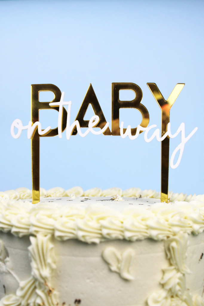 BABY on the way Cake Topper