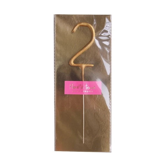 Gold Foil Sparkle Candle Gold 2