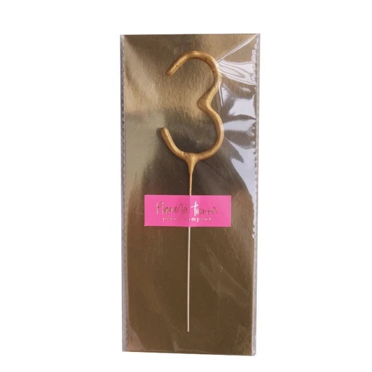 Gold Foil Sparkle Candle Gold 3