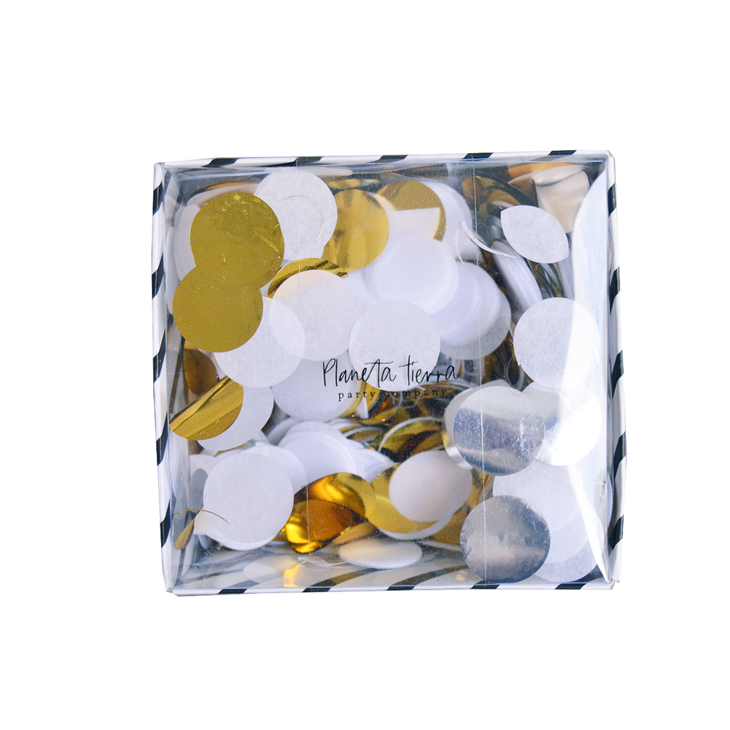 White & Metallics Confetti