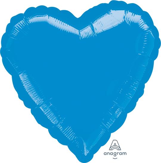 Blue Heart Balloon 18"