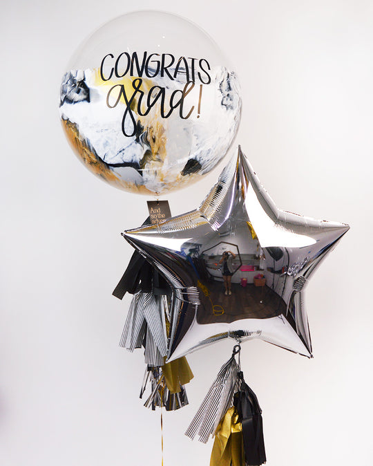 Bouquet Burbuja Gigante Pintada + Giant Star