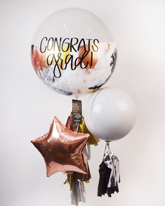 Bouquet Burbuja Gigante Pintada + Orbz + Star