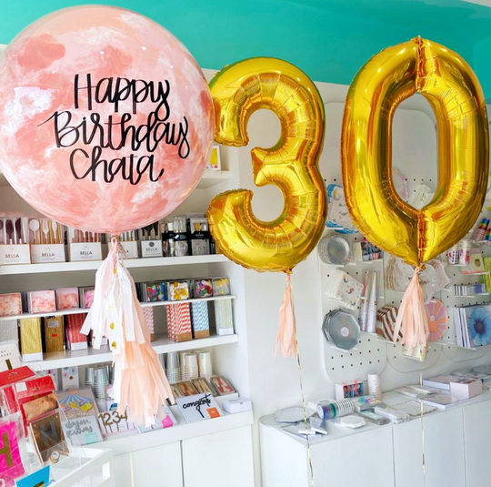 Bouquet Burbuja Gigante Full + Números Gigantes