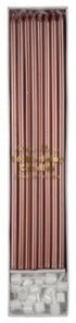 Rose Gold Skinny Candles