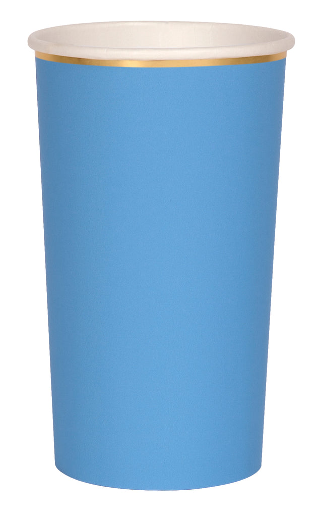 Bright Blue Highball Cups