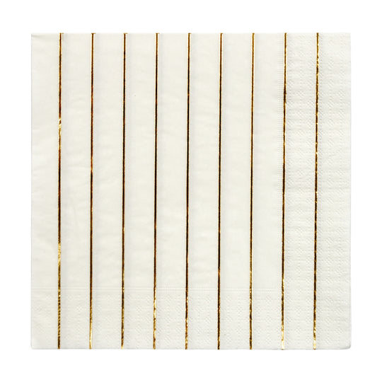 Gold Stripe Large Napkins