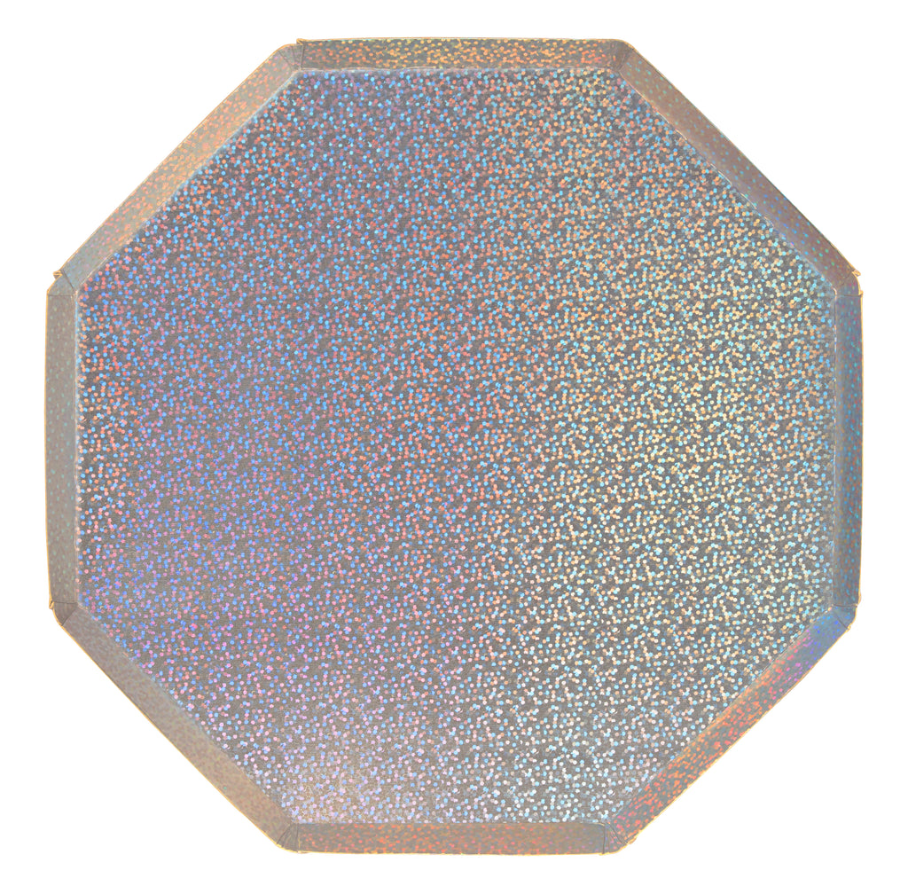 Silver Sparkle Dinner Plates