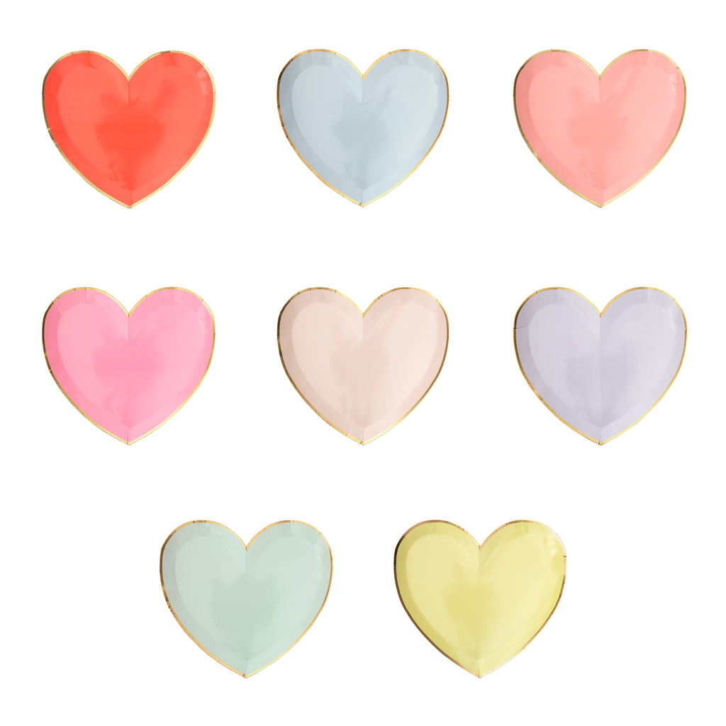 Pastel Palette Heart Small Plates