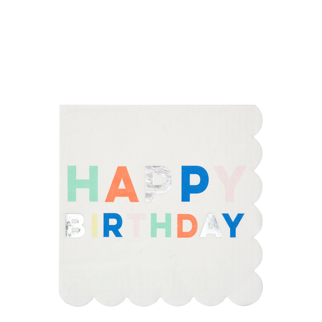 Birthday Palette Large Napkins