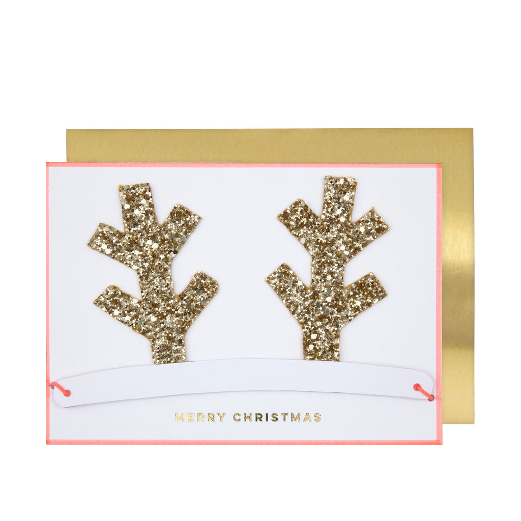 Antlers Christmas Crown Card