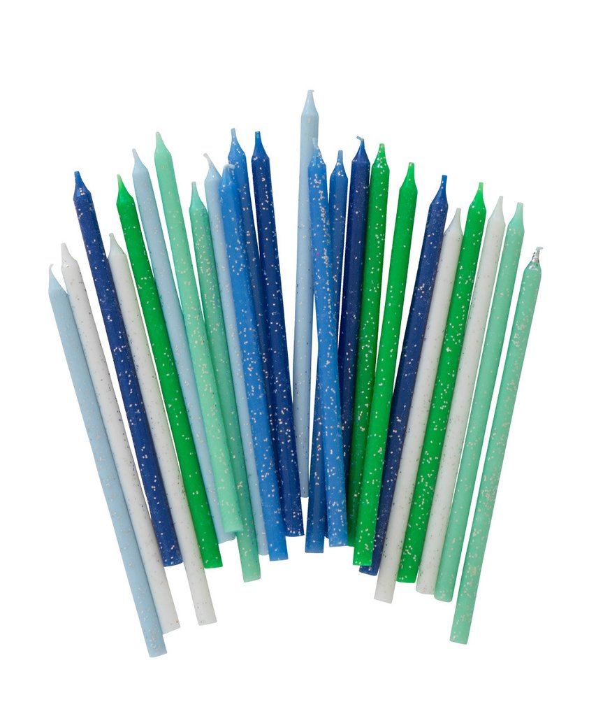 Blue Party Candles