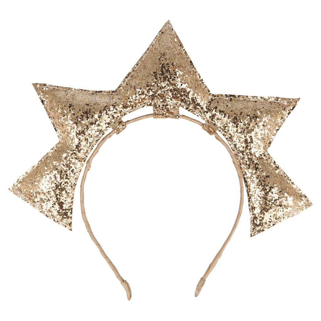 Gold Puffy Star Headband