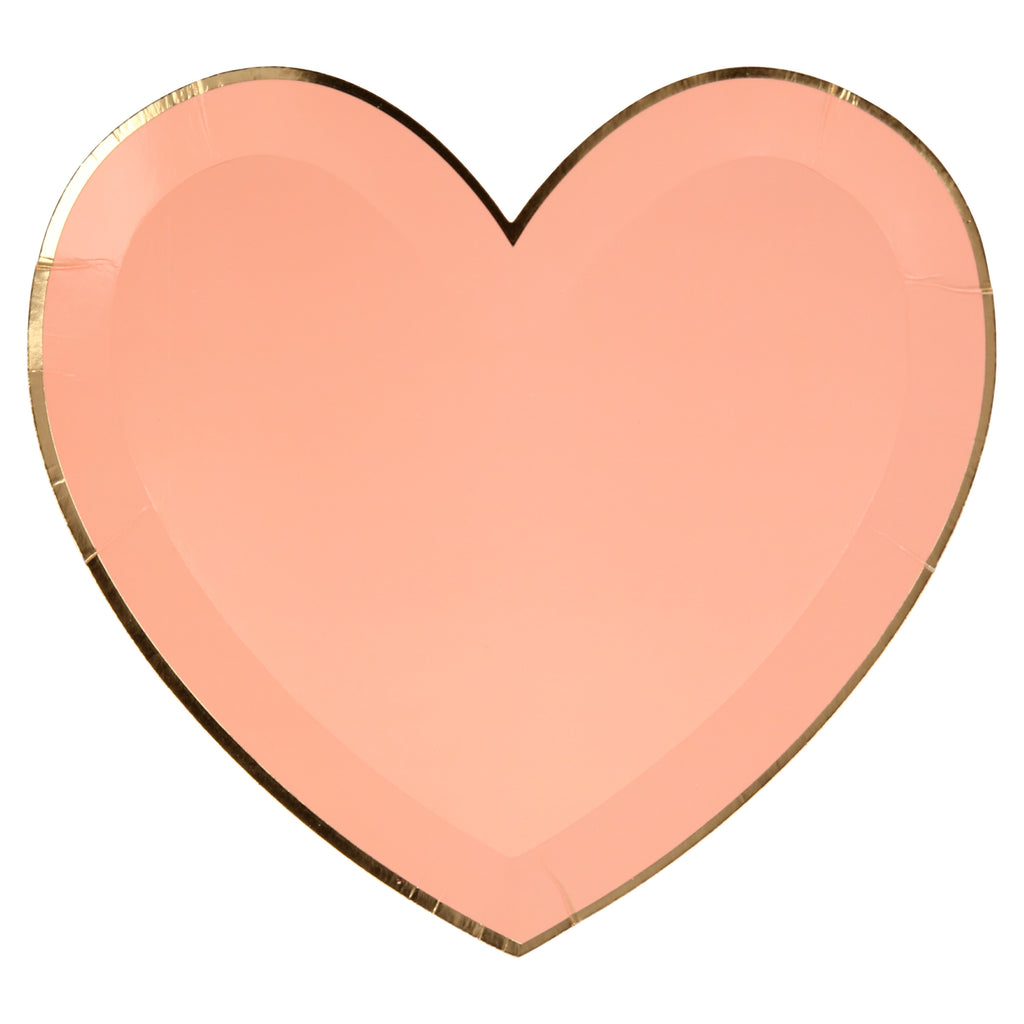 Pink Tone Large Heart Plate