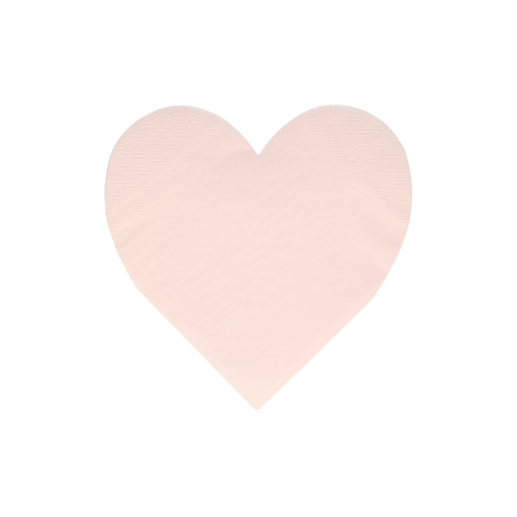 Pink Tone Large Heart Napkins