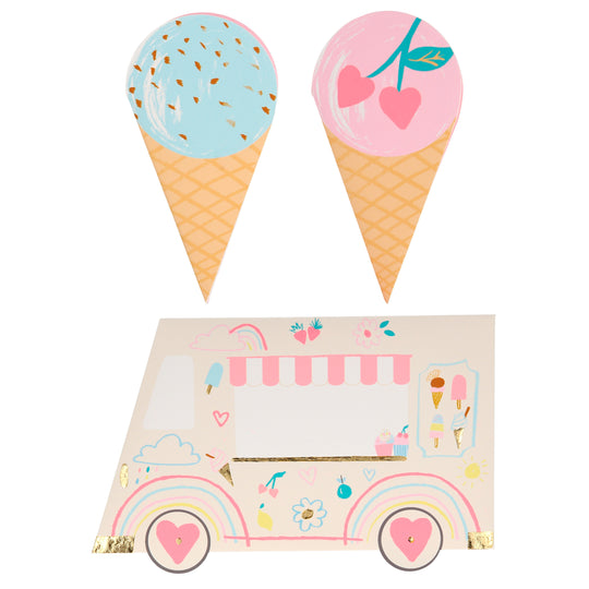 Ice Cream Valentines Cards