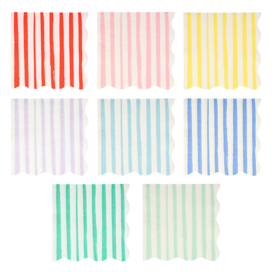 Mixed Stripe Large Napkin