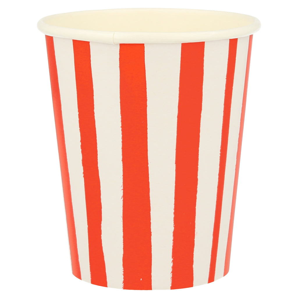 Red Stripe Cups