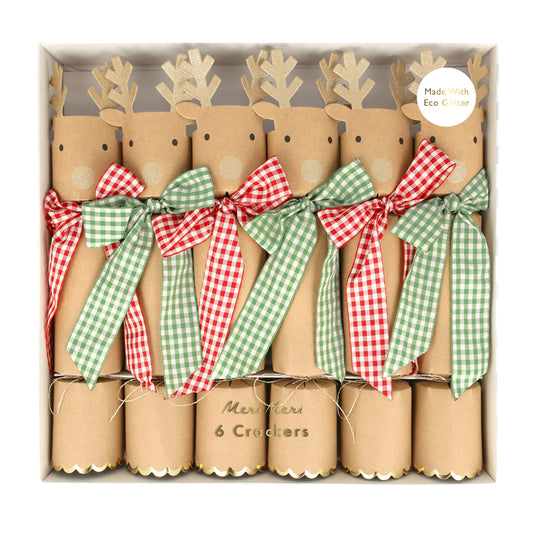 Gignham Bow Reindeer Crackers