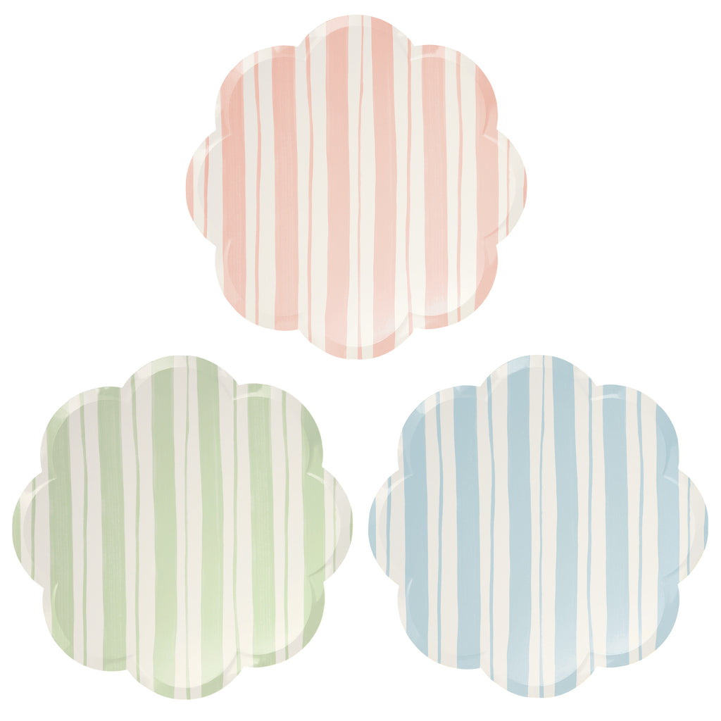 Ticking Stripe Dinner Plates
