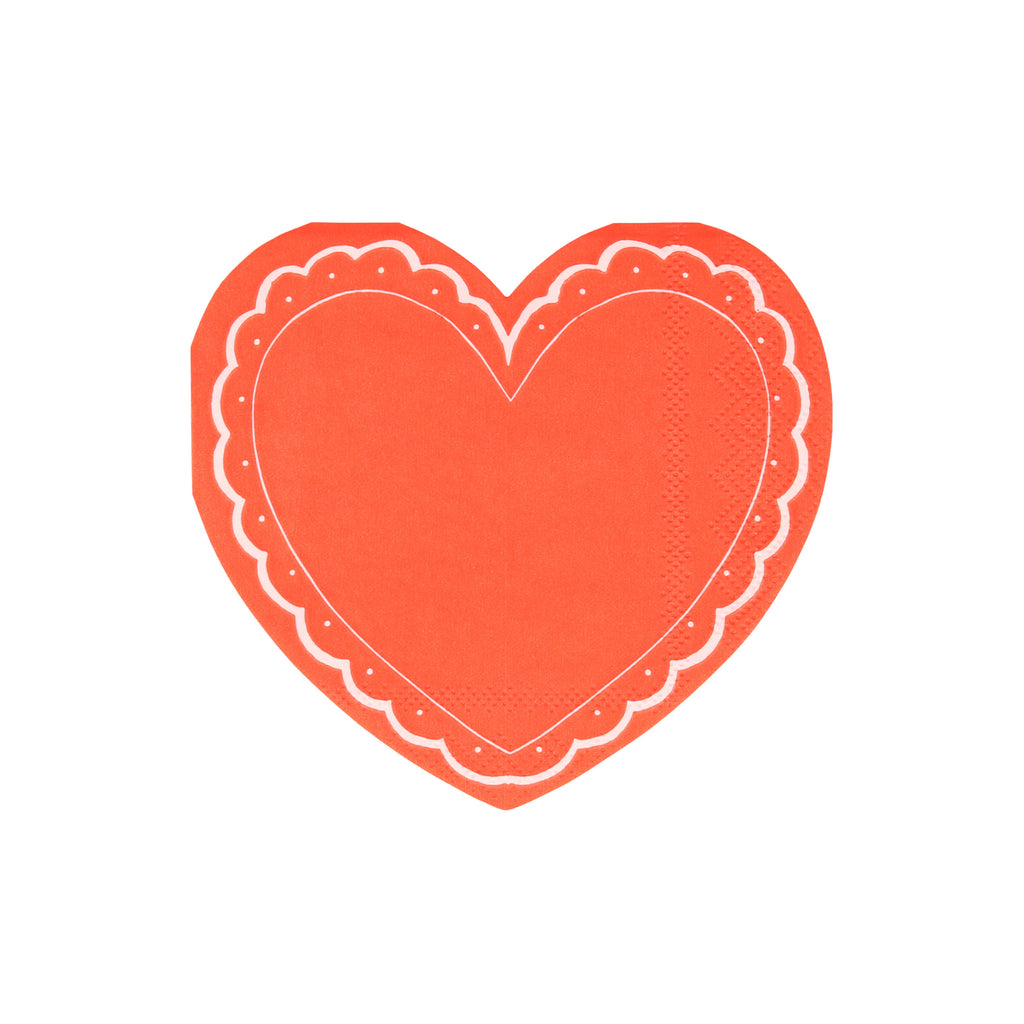 Large Lacy Heart Napkins