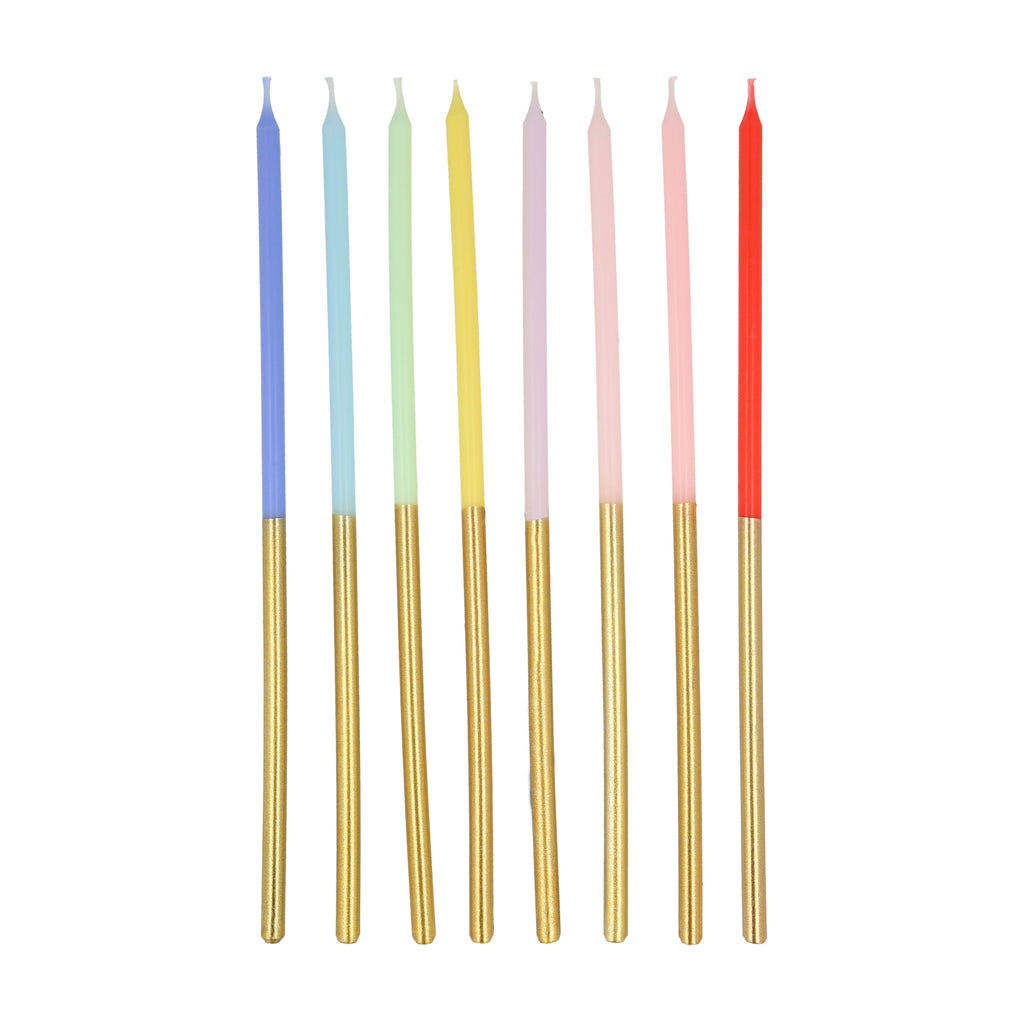 Gold Dipped Rainbow Mix Candles