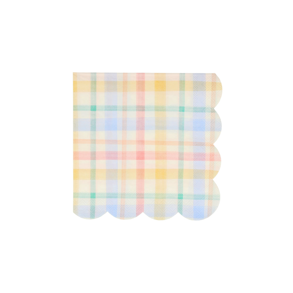Spring Plaid Small Napkin