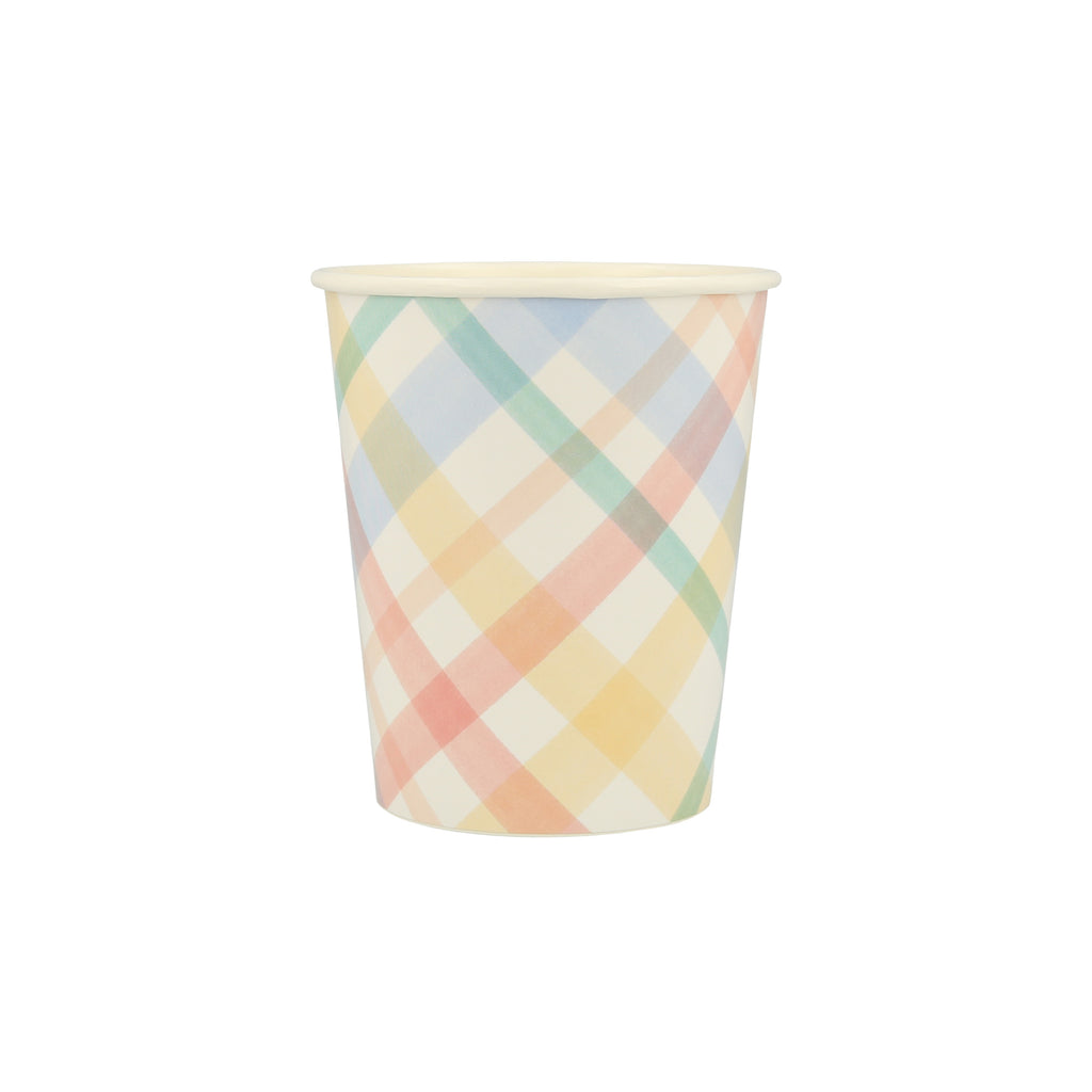 Plaid Pattern Cups