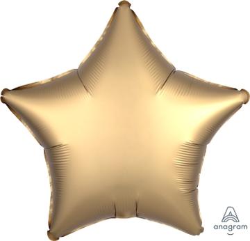 Satin Luxe Gold Star Balloon 22"