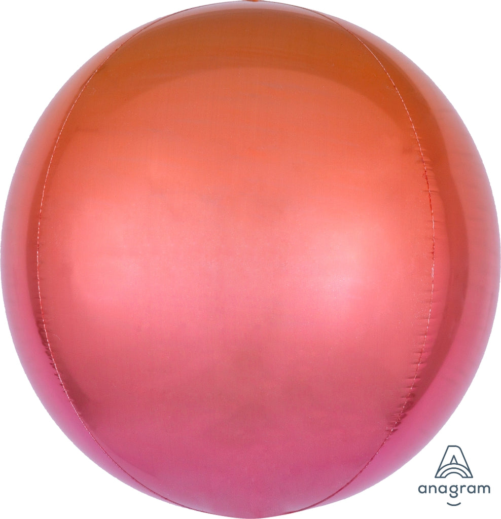 Ombré Orbz Red & Orange 17"