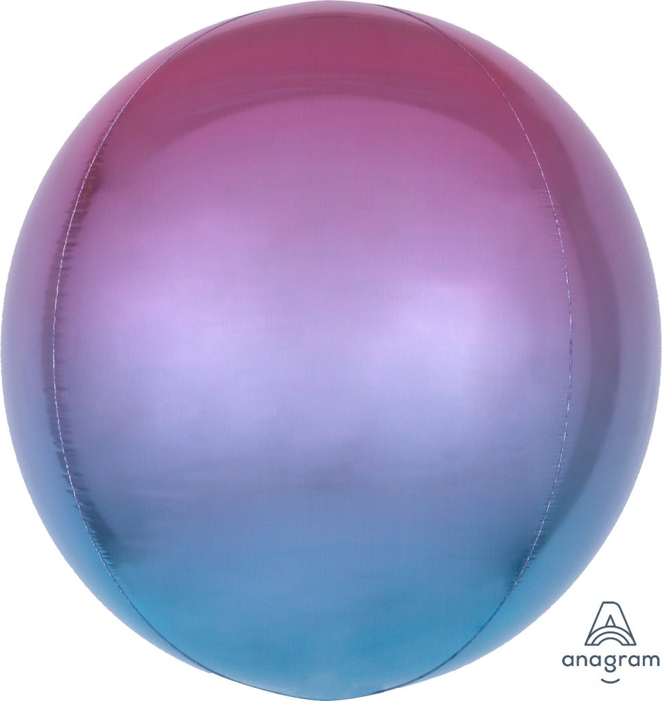 Ombré Orbz Purple & Blue 17"