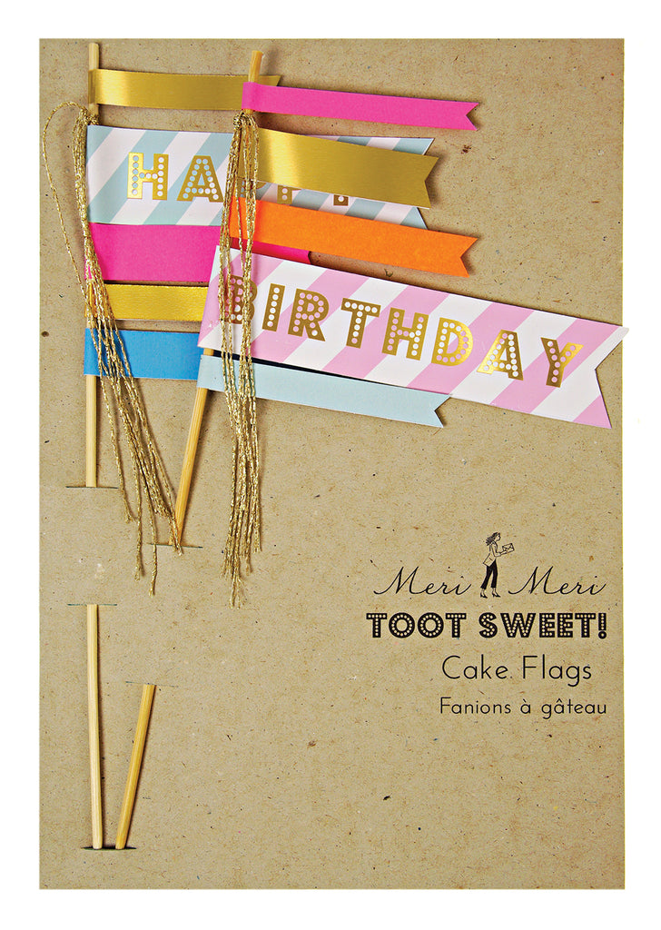 Happy Birthday Cake Flags