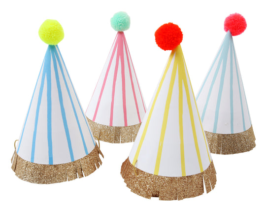 Happy Birthday Pom Pom Party hats