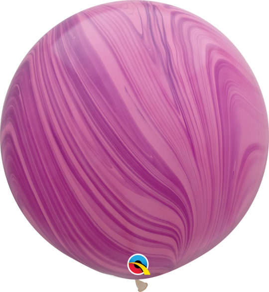 Pink Violet Marble Latex balloon 36"