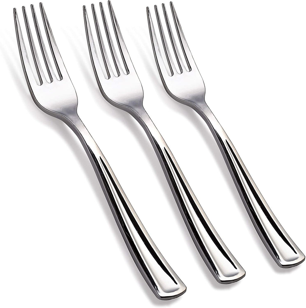 Silver Plastic Forks