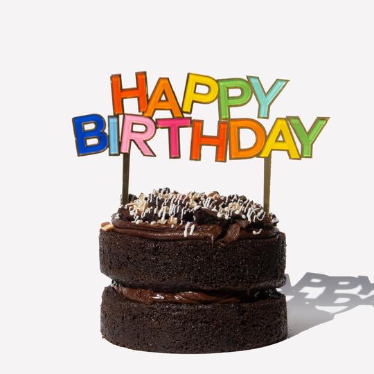 "Happy Birthday" Cake Topper