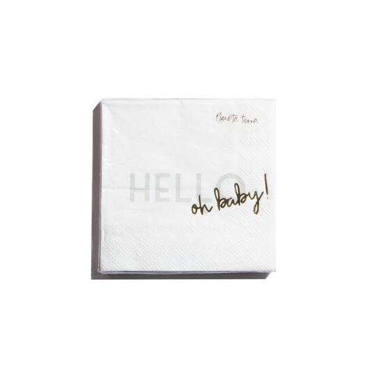 Hello Oh Baby Small Napkins