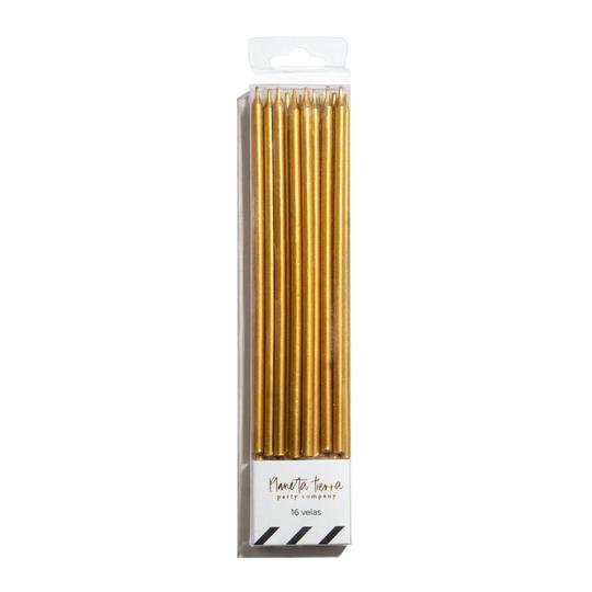 Metallic Gold Candles