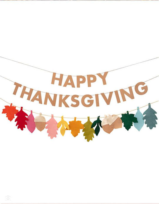 Felt Leaves Thanksgiving Garland