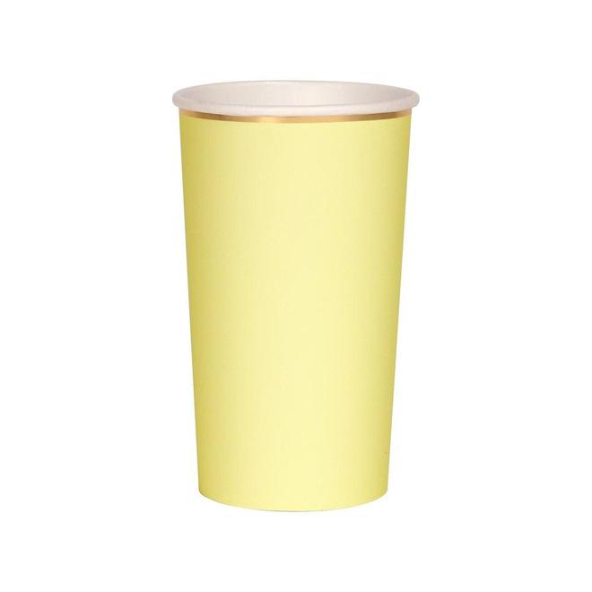 Pale Yellow Highball Cups