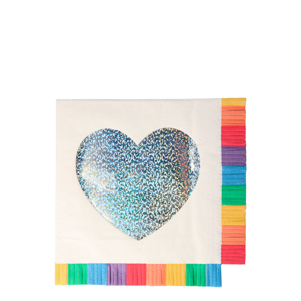 Rainbow Fringe Large Napkins
