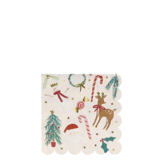 Festive Motif Small Napkins