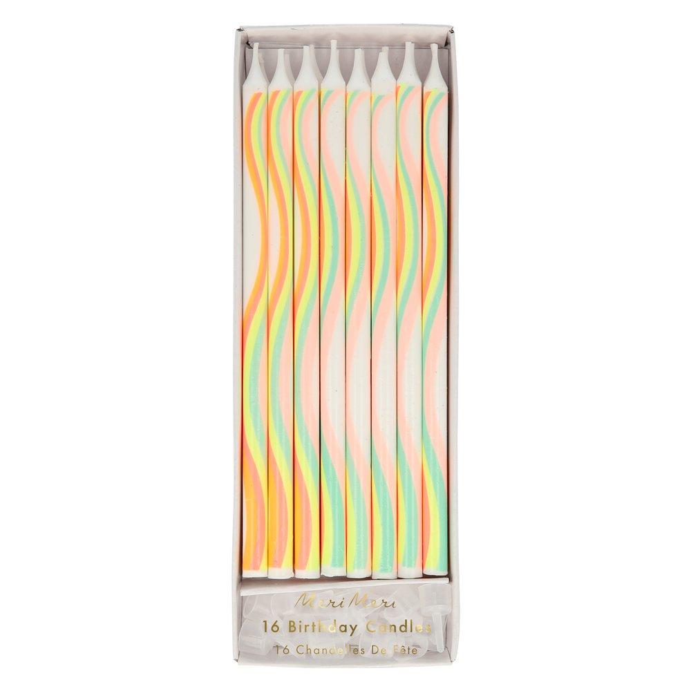 Tapered Rainbow Candles