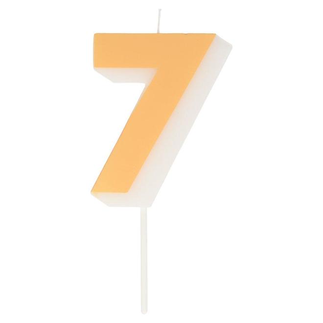 Number Seven Candle