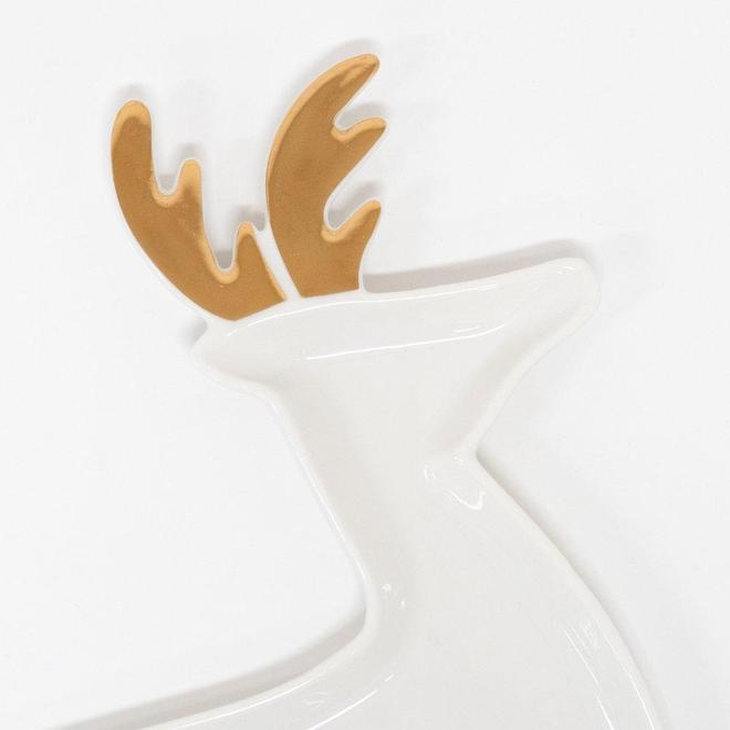Ceramic Reindeer Plates