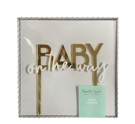 BABY on the way Cake Topper