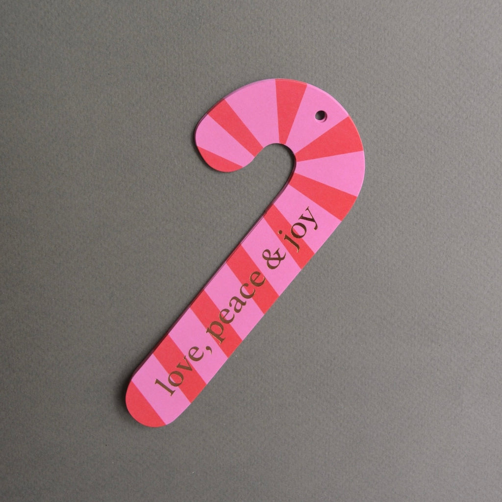 30-Pack Christmas Tags: Candy Cane