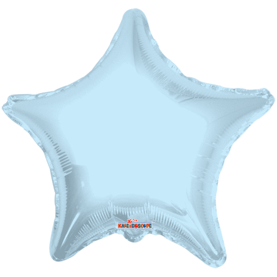 Pastel Blue Star Balloon 22"