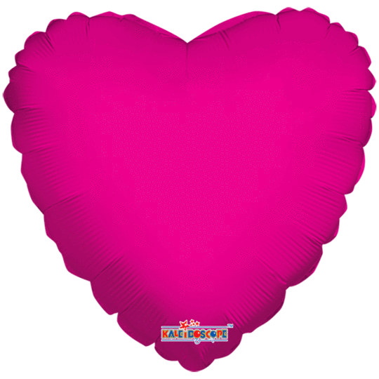 Magenta Heart Balloon 18"